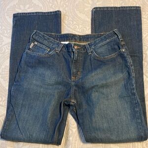 Carhartt Women's boot cut rugged western cowgirl work jeans size 12 blue